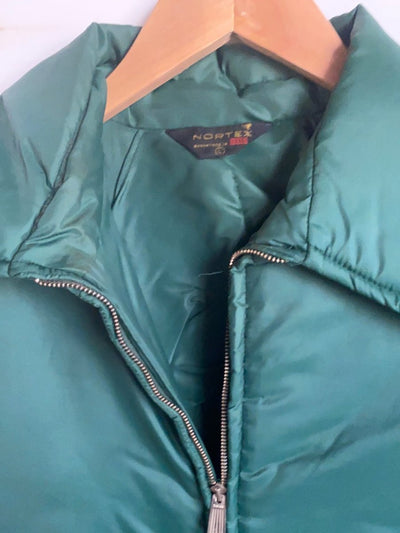 Vintage NORTEX Hunter Green Coat - Diamonds & Rust