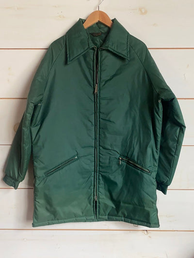 Vintage NORTEX Hunter Green Coat - Diamonds & Rust