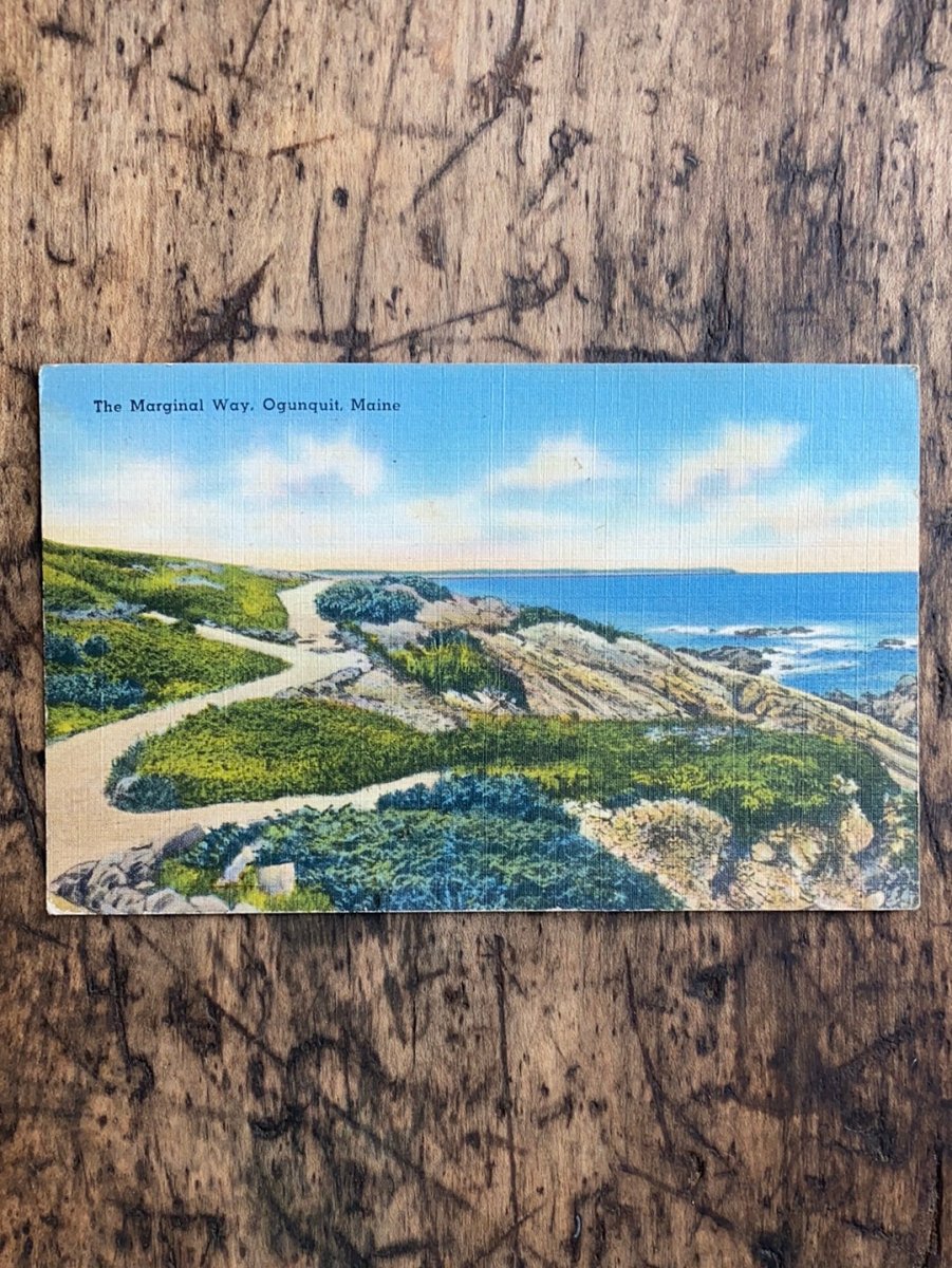 Vintage Oqunquit, Maine Post Card - Diamonds & Rust