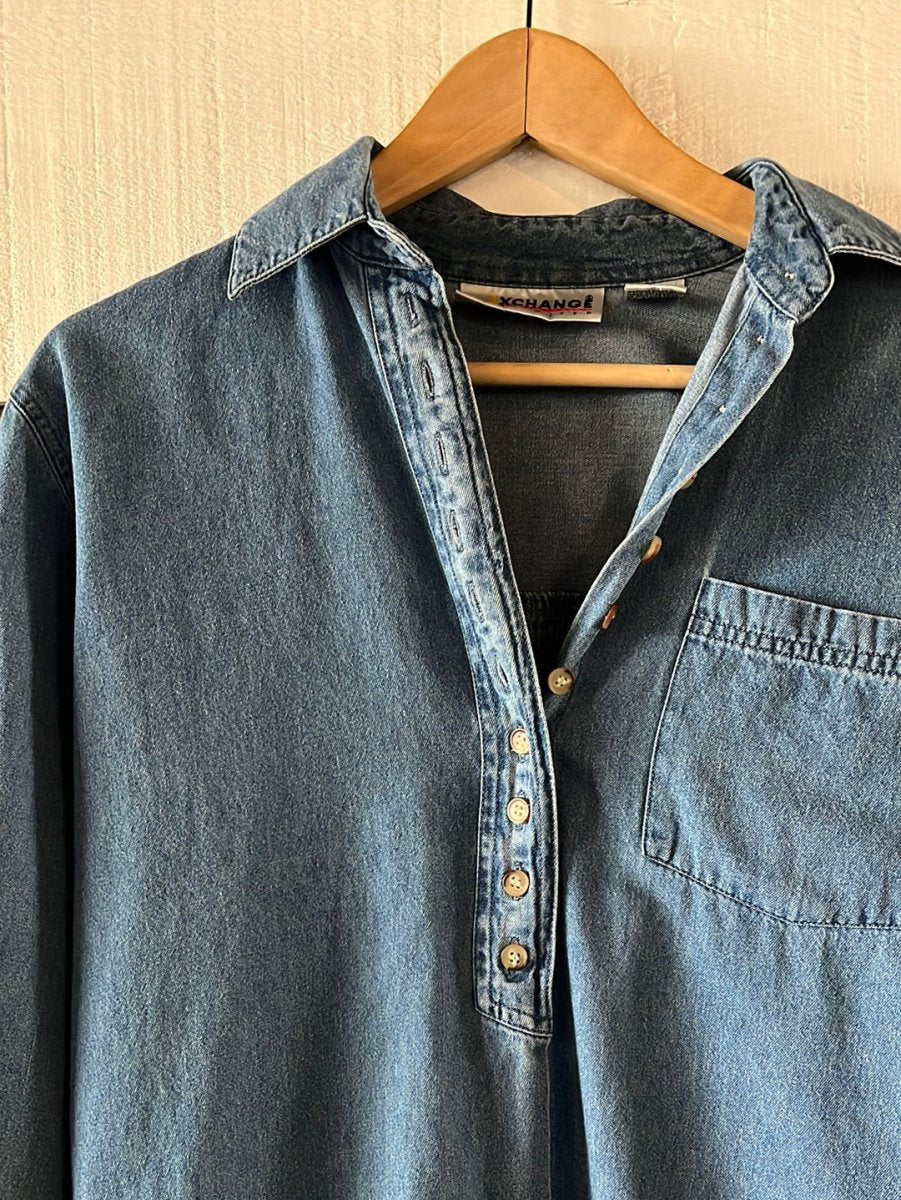 Vintage Pop Over Shirt - Diamonds & Rust
