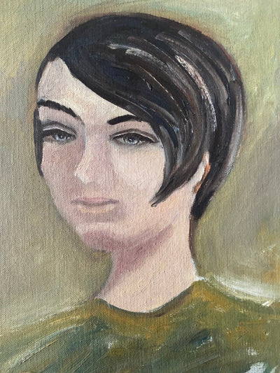 Vintage Portrait of a Lady - Diamonds & Rust