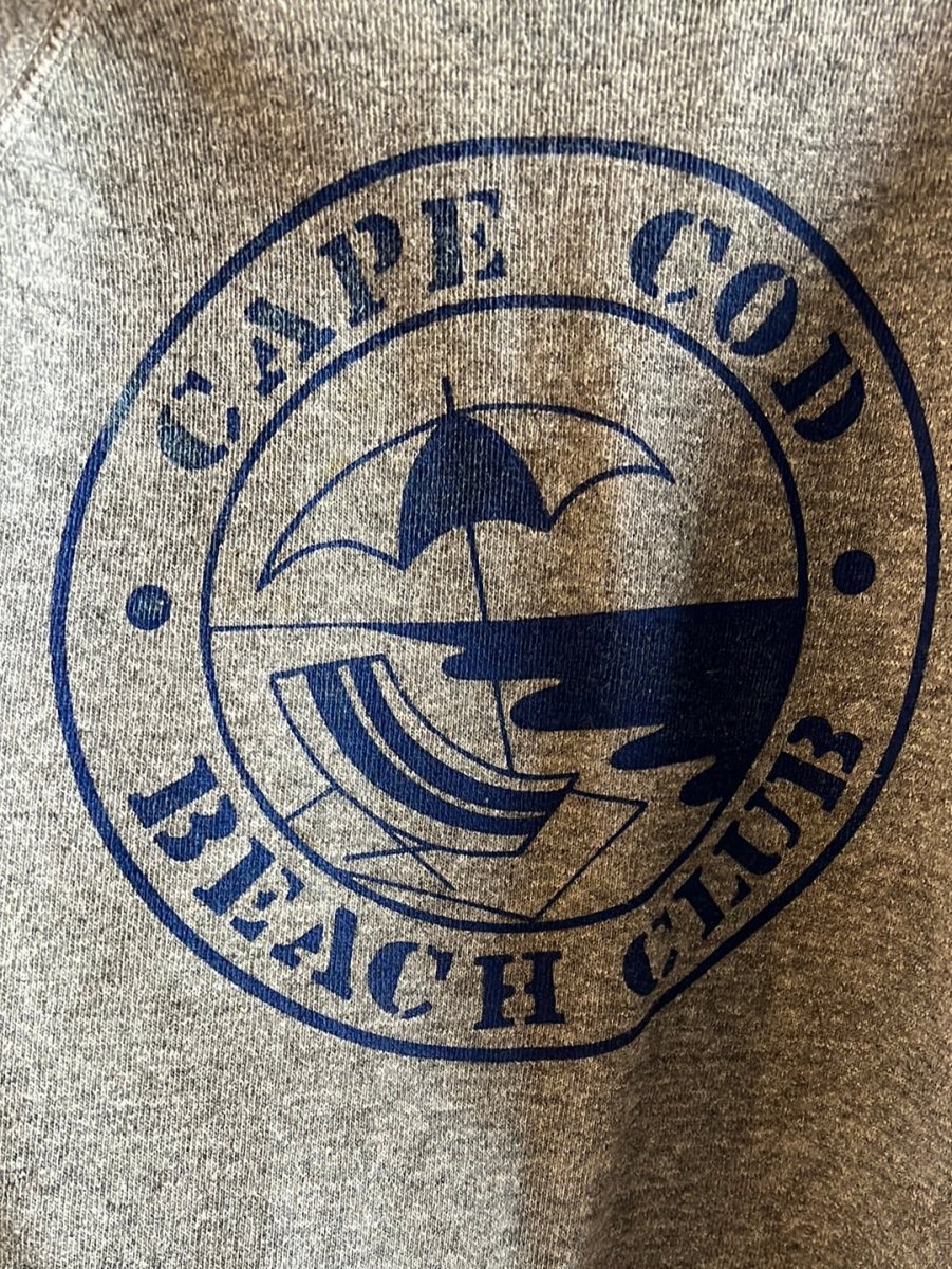 Vintage Raglan Sweatshirt - Cape Cod Beach Club - Diamonds & Rust