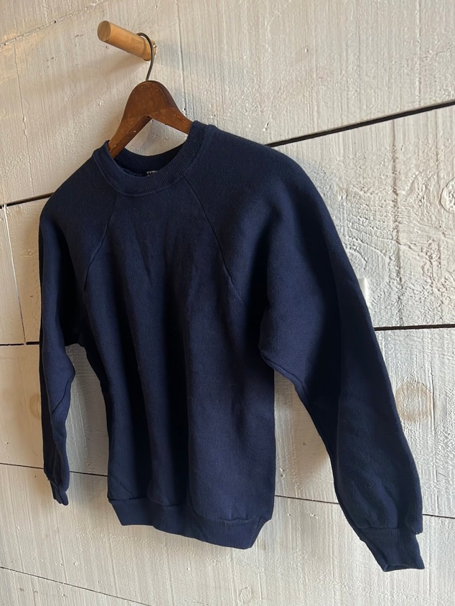 Vintage Raglan Sweatshirt - Navy Blue - Diamonds & Rust