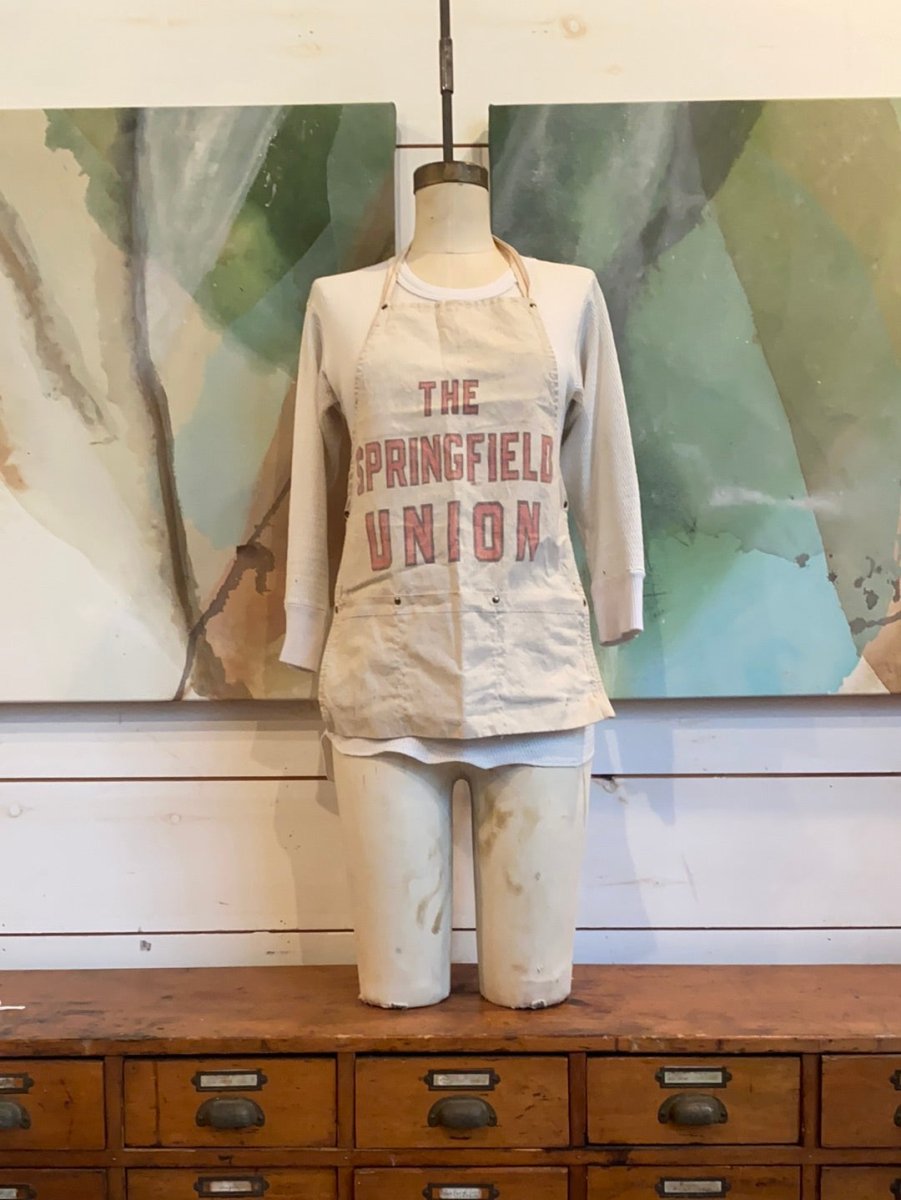 Vintage Springfield Union Apron - Diamonds & Rust