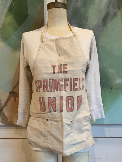 Vintage Springfield Union Apron - Diamonds & Rust