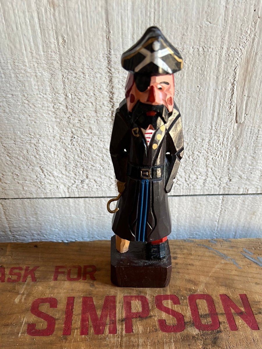 Vintage Wooden Fisherman - Pirate - Diamonds & Rust