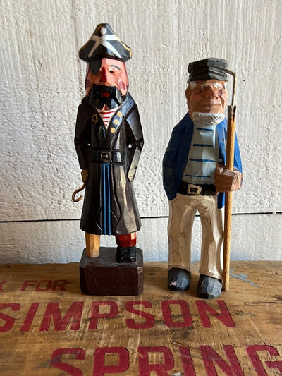 Vintage Wooden Fisherman - Pirate - Diamonds & Rust