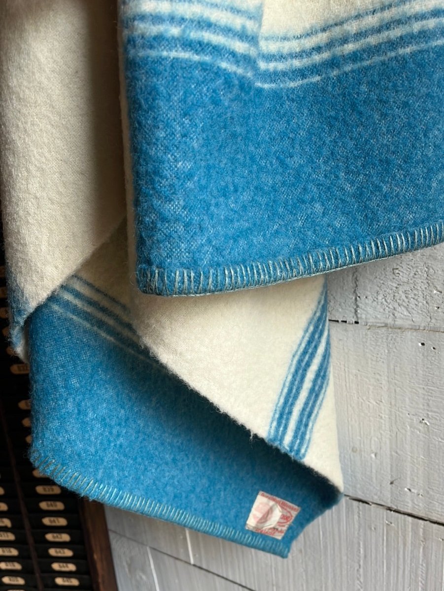 Vintage Wool Providence Camp Blanket - Diamonds & Rust