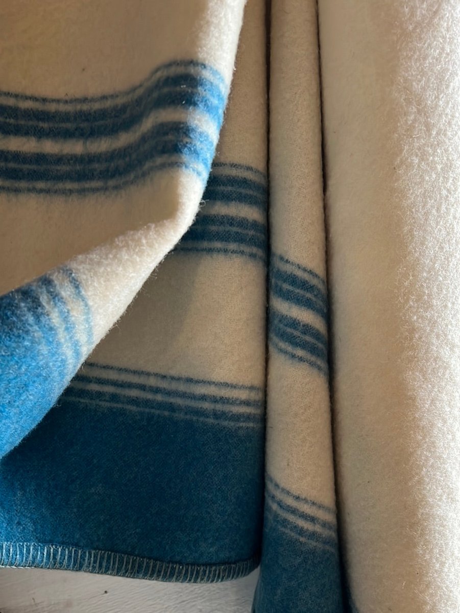 Vintage Wool Providence Camp Blanket - Diamonds & Rust