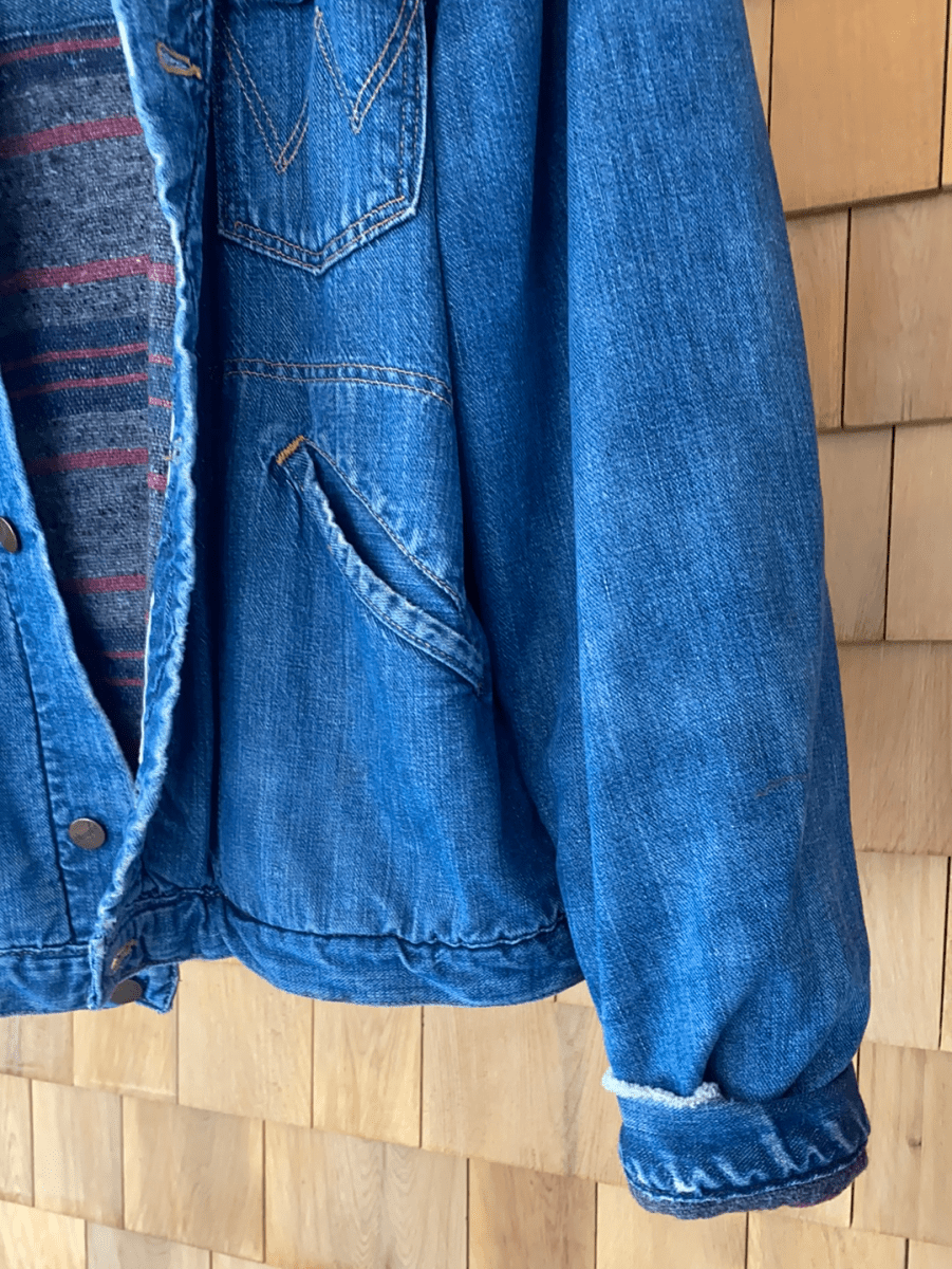 Vintage Wrangler Blanket Lined Chore Coat - Diamonds & Rust