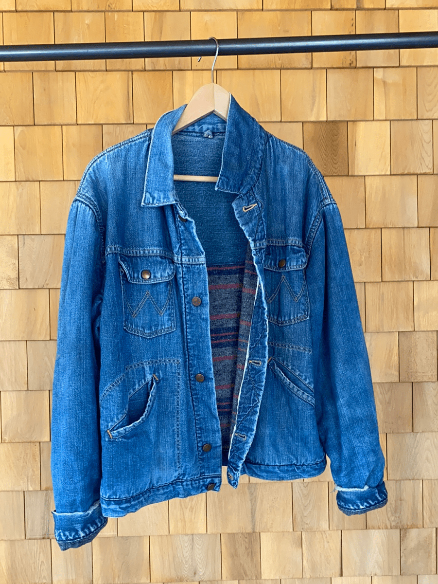 Vintage Wrangler Blanket Lined Chore Coat - Diamonds & Rust