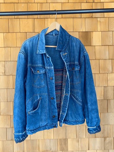 Vintage Wrangler Blanket Lined Chore Coat - Diamonds & Rust