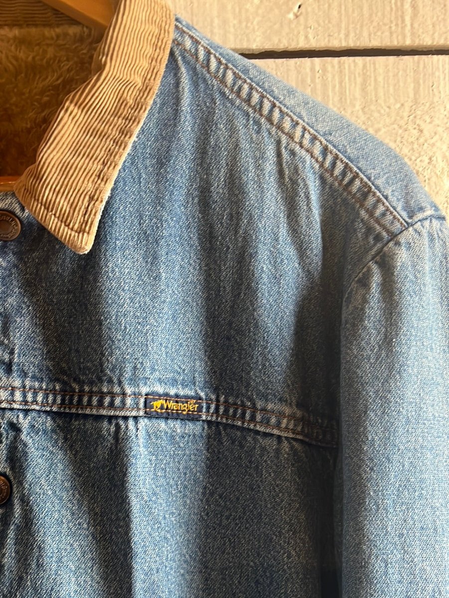 Vintage Wrangler Denim Coat Sherling Liner - Diamonds & Rust