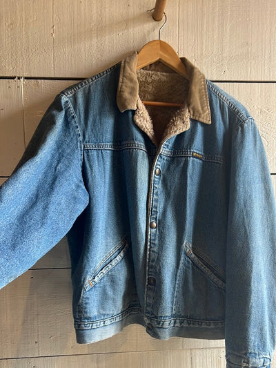 Vintage Wrangler Denim Coat Sherling Liner - Diamonds & Rust