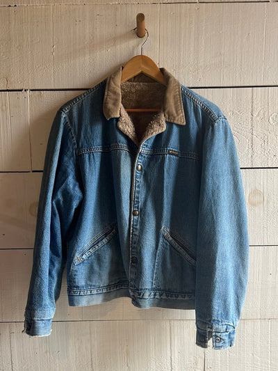 Vintage Wrangler Denim Coat Sherling Liner - Diamonds & Rust