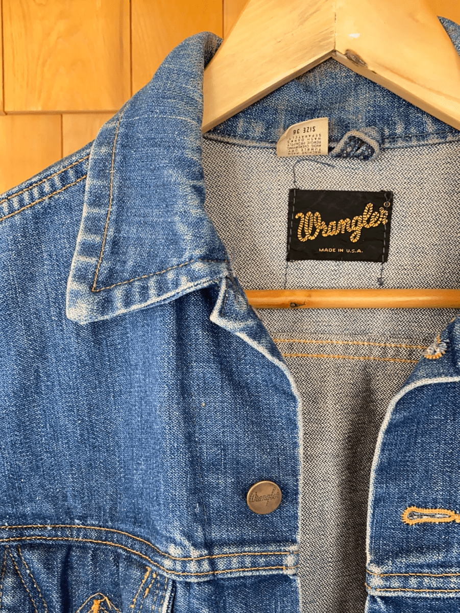 Vintage Wrangler Denim Jacket - Diamonds & Rust